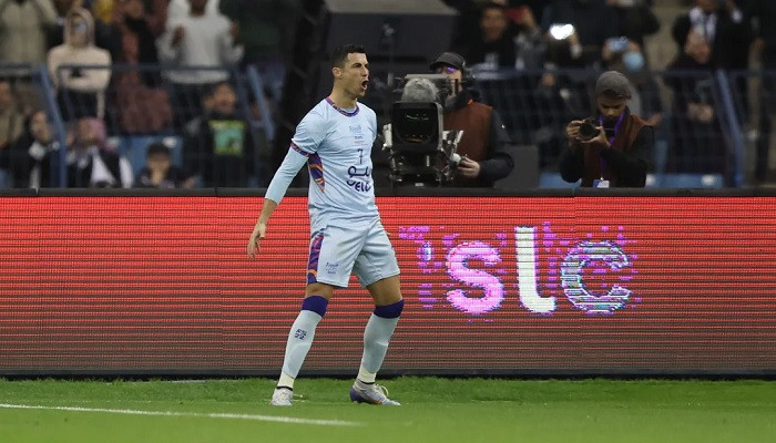 Laga pertama Ronaldo di Saudi, Cristiano Ronaldo Cetak 2 Gol Konta PSG, Reuni Dengan Rivalnya Lionel Messi (GettyImages)