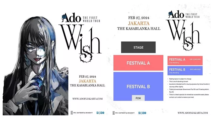 Ado gelar konser Whis di Jakarta 27 Februari 2024 mendatang. (Foto: Instagram @pkentertainment.id)