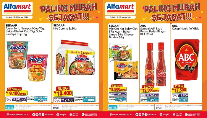 Katalog promo Alfamart Rabu, 17 Januari 2024. (Foto: Instagram @alfamart)