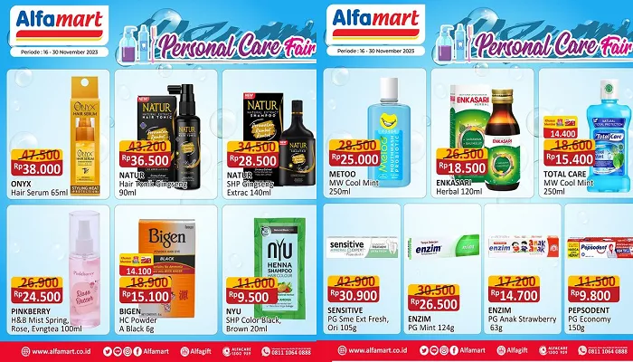 Katalog promo Alfamart untuk hari ini Rabu, 22 November 2023. (Foto: Instagram @alfamart)
