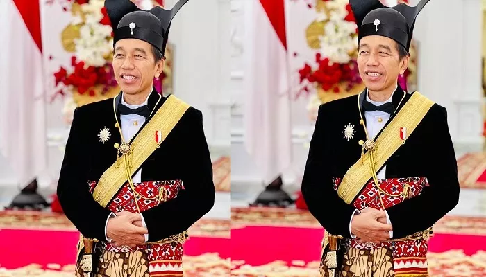 Presiden Jokowi kenakan pakaian adat dari Surakarta di peringatan HUT ke-78 RI. (Foto: Instagram @jokowi)