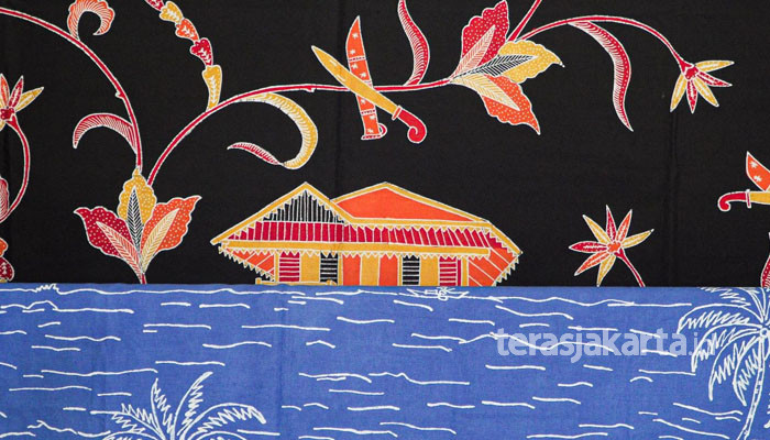 Batik Maliha Marhamas motif laut. (terasjakarta)