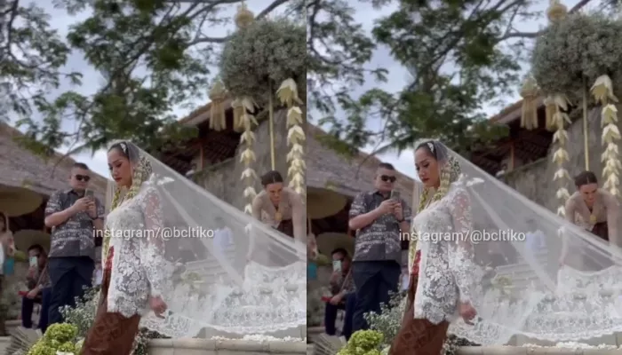 Momen pernikahan BCL dan Tiko Aryawardhana yang digelar tertutup. (Foto: Instagram @bcltiko)