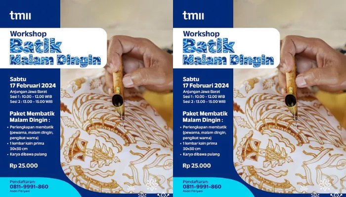 Workshop Balik Malam Dingin diselenggarakan di TMII pada Minggu, 18 Februari 2024. (Foto: Instagram @tmiioficial)