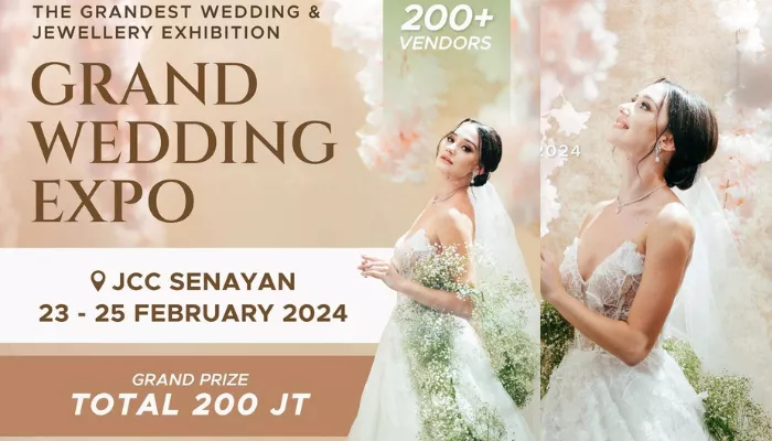 Grand Wedding Expo akan digelar di JCC Senayan pada 23-25 Februari 2024. (Foto: Instagram @grandweddingexpo.id)