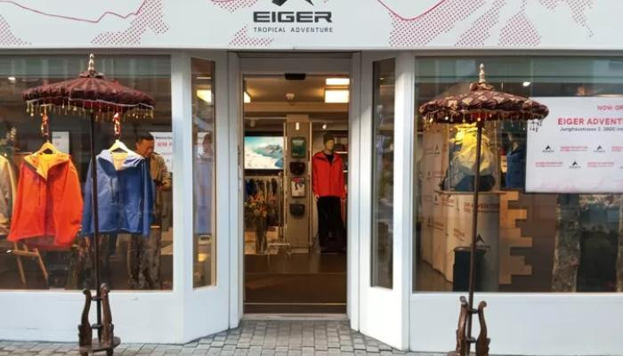 Toko Eiger yang baru dibuka di kaki gunung Eiger Swiss diharapkan mampu membawa brand lokal Indonesia. (terasjakarta.id/instagram: eiger)