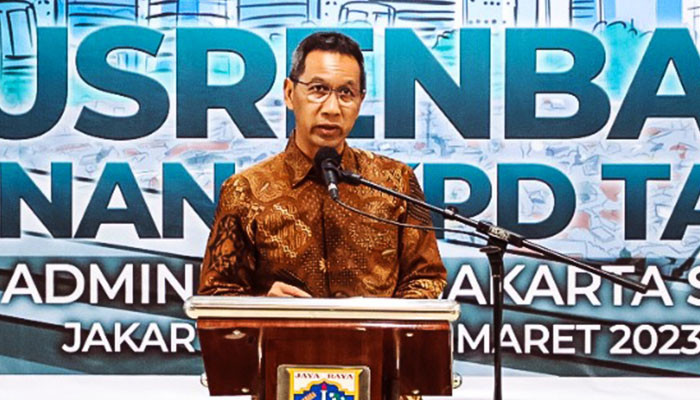 Pj Gubernur DKI Jakarta Heru Budi Hartono minta jajarannya mewaspadai resesi 2023. (ist)