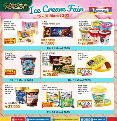 Katalog Promo Indomaret Ice Cream Fair. (indomaret)