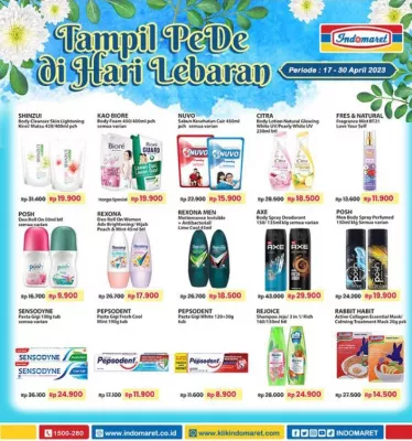 Katalog promo Indomaret Tampil PeDe di Hari Lebaran periode 17 - 30 April 2023. (indomaret)