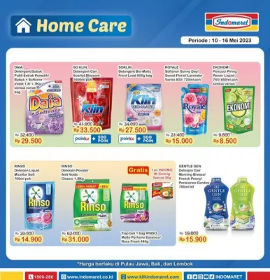 Katalog Promo Indomaret Home Care periode 10-16 Maret 2023. (foto: indomaret)