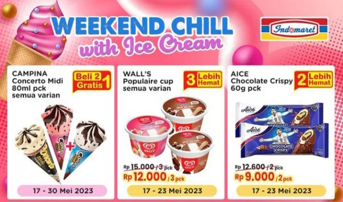 Katalog Promo Indomaret Weekend Chill With Ice Cream. (foto: indomaret)