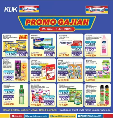Katalog Promo Indomaret PROMO GAJIAN Periode 25 Juni - 5 Juli 2023. (foto: indomaret)