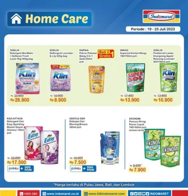 Katalog Promo Indomaret Home Care Periode 19-25 Juli 2023. (foto: indomaret)