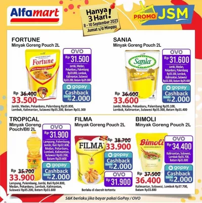 Katalog Promo JSM Alfamart periode 8-10 September 2023. (foto: IG @alfamart)