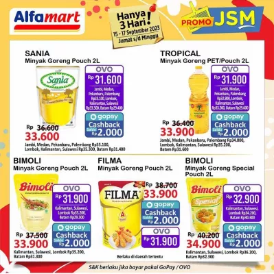 Katalog Promo JSM Alfamart periode 15 - 17 September 2023. (foto: IG @alfamart)