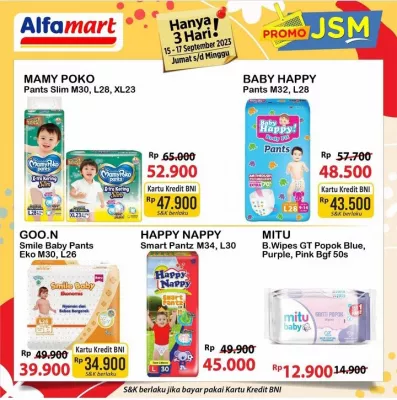 Katalog Promo JSM Alfamart periode 15 - 17 September 2023. (foto: IG @alfamart)