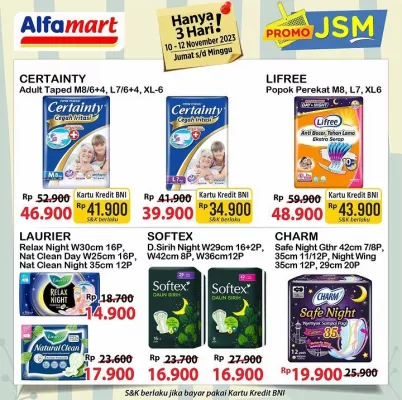 Katalog Promo JSM Alfamart periode 10 - 12 November 2023. (foto: IG @alfamart)
