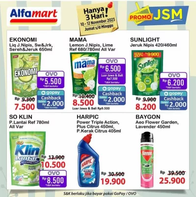 Katalog Promo JSM Alfamart periode 10 - 12 November 2023. (foto: IG @alfamart)
