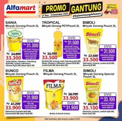 Katalog Promo Gantung Alfamart periode 27 November - 3 Desember 2023. (foto: IG @alfamart)
