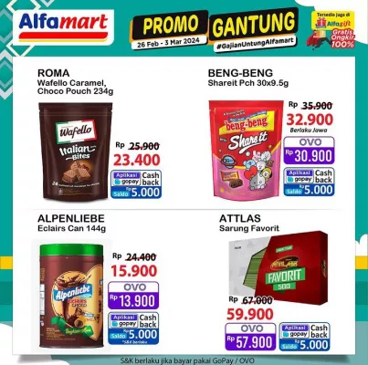 Katalog Promo Gantung Alfamart periode 26 Februari-3 Maret 2024. (foto: IG @alfamart)