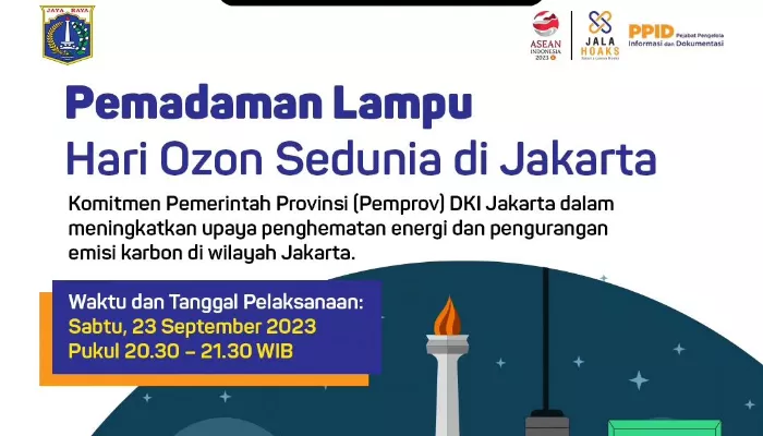 Jadwal dan Area Pemadaman Listrik di Jakarta untuk Peringati Hari Ozon Sedunia. (Instagram/ppiddkijakarta)