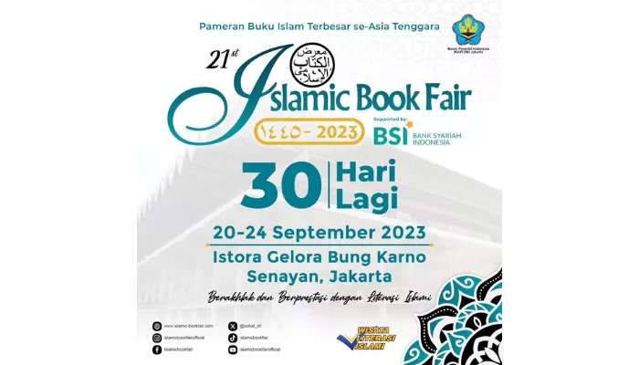 Islamic Book Fair digelar di Istora Gelora Bung Karno, Senayan, Jakarta pada 20-24 September 2023. (Foto: Instagram @islamicbookfairofficial)