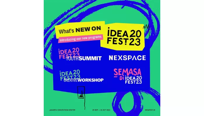 Semasa di IdeaFest 2023 digelar 29 September - 1 Oktober 2023. (Foto: Instagram @ideafestid)