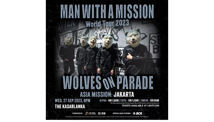 Konser Man With A Mission di Jakarta tanggal 27 September 2023. (Foto: Instagram @ckstar.id)