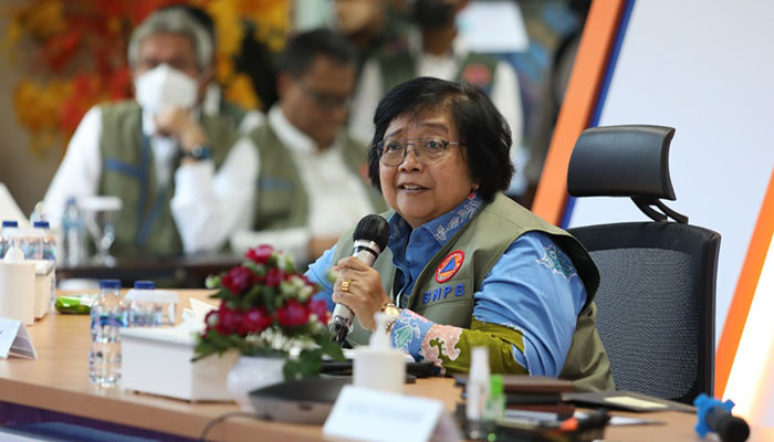 Menteri Lingkungan Hidup dan Kehutanan (LHK) Siti Nurbaya Bakar. (dok.bnpb)