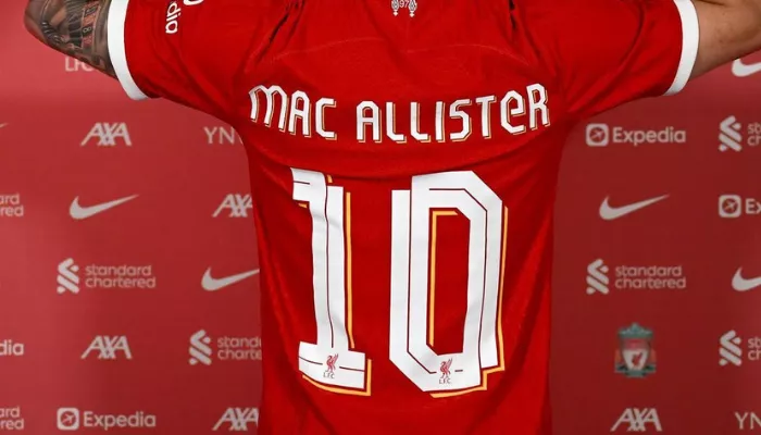 Nomor punggung Mac Allister saat bergabung dengan Liverpool. (Foto: Instagram @alemacallister)