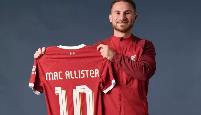 Mac Allister bergabung dengan Liverpool dengan nomor punggung 10. (Foto: Instagram @alemacallister)