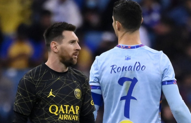 Lionel Messi dan Cristano Ronal bukan pesepak bola terkaya 2022 (FRANCK FIFE / AFP)