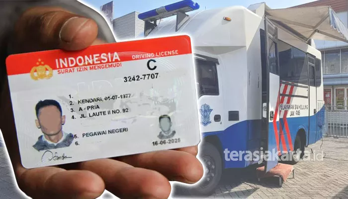 Pelayanan SIM Keliling Jakarta. (ilustrasi: terasjakarta.id)