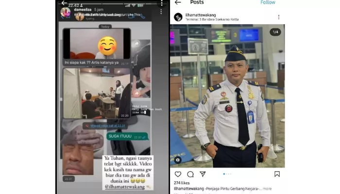 Unggahan tangkapan layar seorang warganet yang memotret Suga BTS di ruangan saat di bandara. (Foto: Twitter @chochiptae)