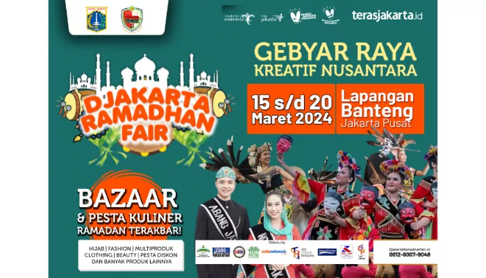 Djakarta Ramadhan Fair 2024 digelar di Lapangan Banteng 15-20 Maret. (Foto: ist)