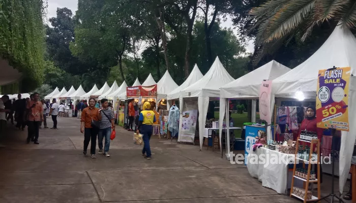 Ragam pilihan tenat kuliner Djakarta Ramadhan Fair 2024. (Foto: terasjakarta.id)