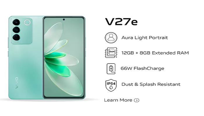 Spesifikasi smartphone Vivo V27e. (vivo.com)